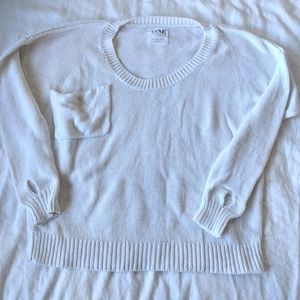 Perfect oversize crop white sweater One Teaspoon xs